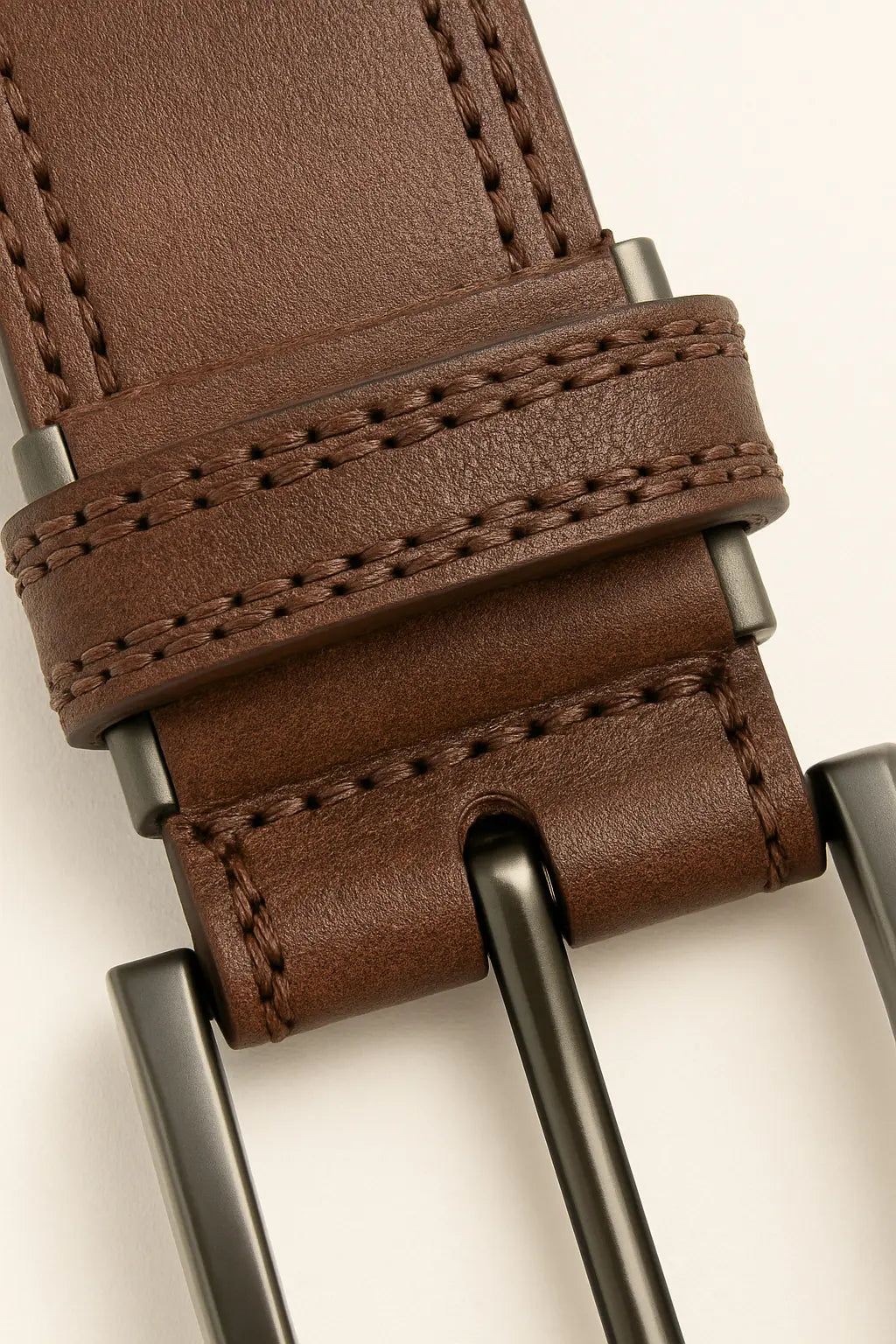 Close-up detail of Nordic Leather Belt