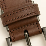 Close-up detail of Nordic Leather Belt