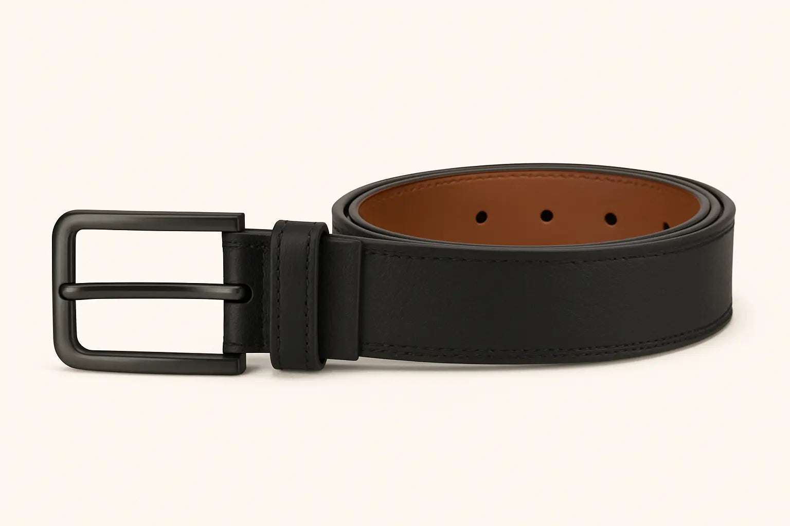 Front view of Nordic Leather Belt, alternate view