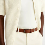 Nordic Leather Belt shown in a lifestyle setting