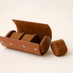 Open Travel Watch Holder showing the interior, alternate view