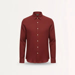 Front view of Orange Peach Red Old Money Retro Style Shirt