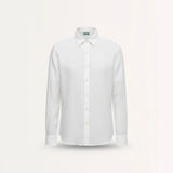 Front view of White Old Money Retro Style Shirt