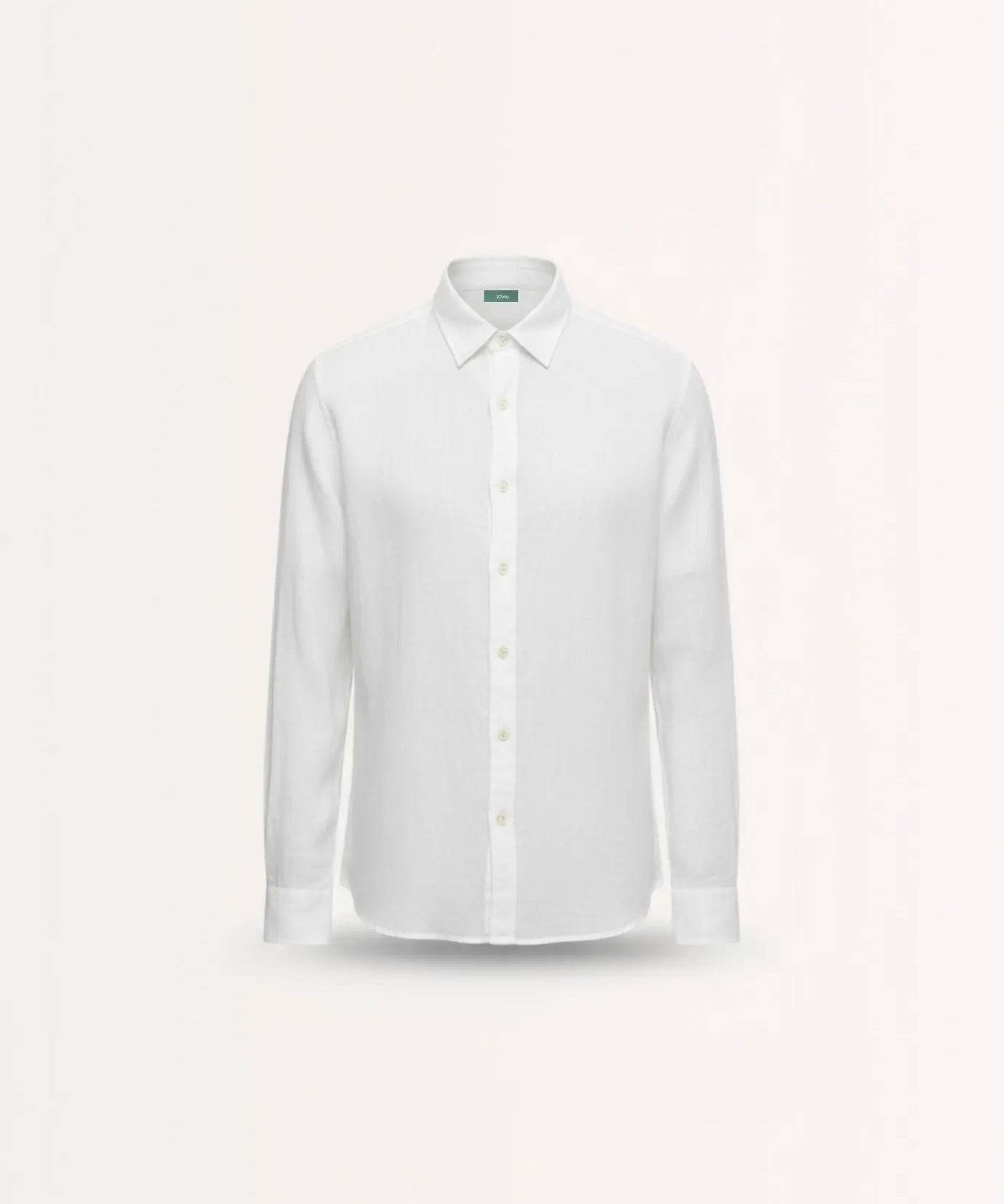 Front view of White Old Money Retro Style Shirt
