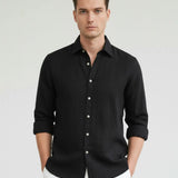 Old Money Retro Style Shirt shown in a lifestyle setting, alternate view