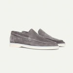 Side view of Old Money Suede Loafers, opposite side
