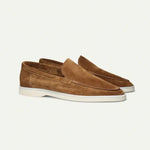 Side view of Old Money Suede Loafers
