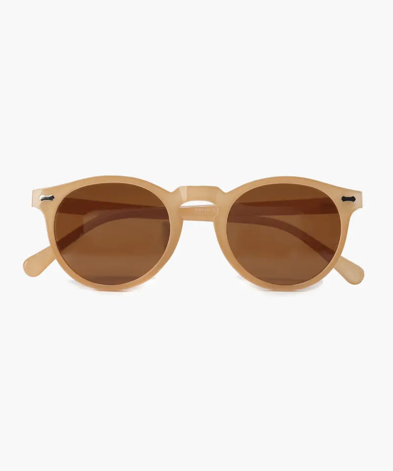 Side view of Orange Old Money Sunglasses