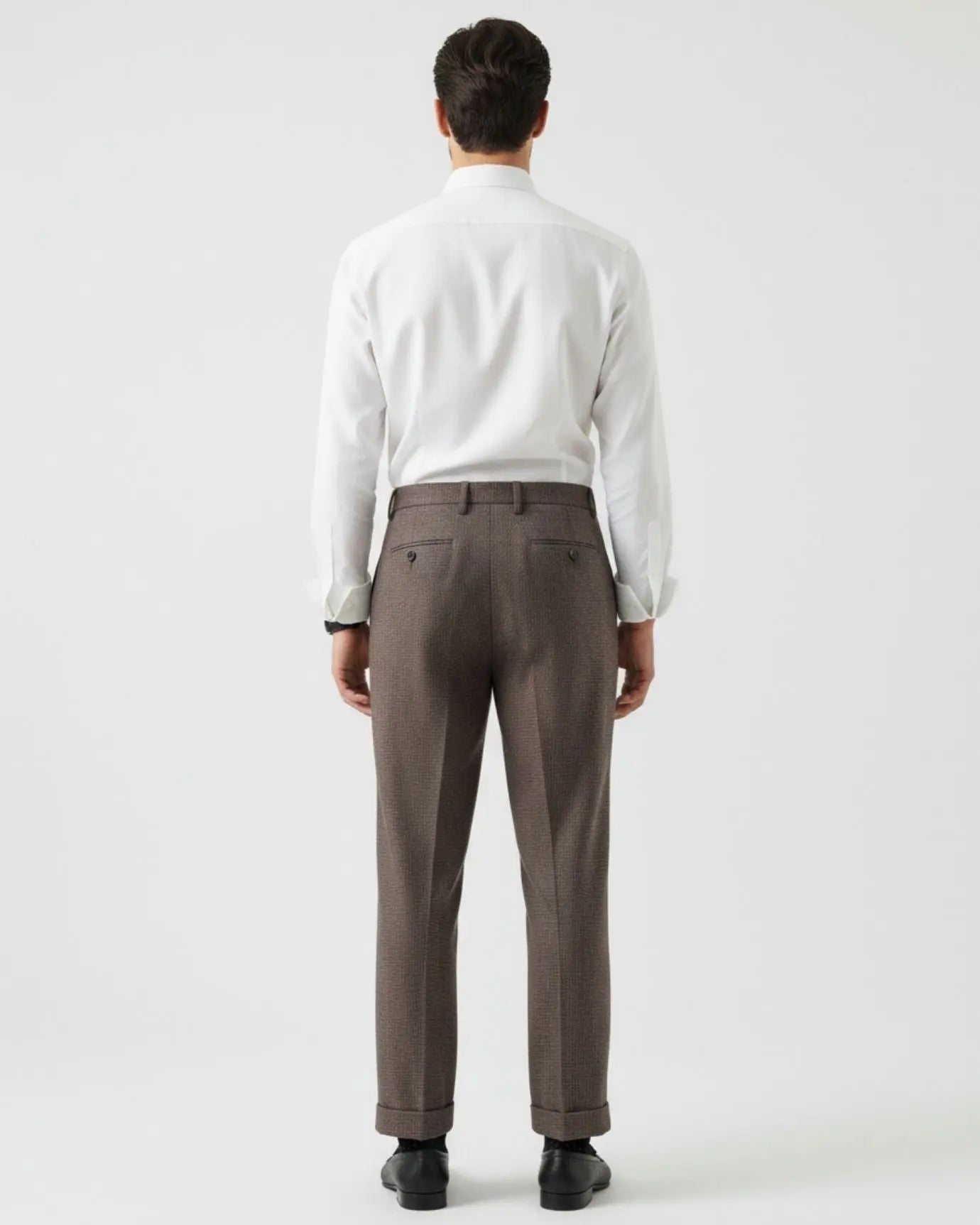 Back view of Old Money Trousers Neapolitan Wool, alternate view