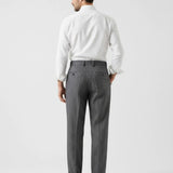 Back view of Old Money Trousers Neapolitan Wool