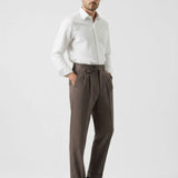 Old Money Trousers Neapolitan Wool shown in a lifestyle setting, alternate view