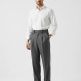 Old Money Trousers Neapolitan Wool shown in a lifestyle setting
