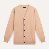 Front view of Yellow Camel Old Money Wool Cardigan Sweater