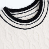 Close-up detail of Old Money Wool & Cashmere Sweater