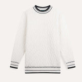 Front view of Old Money Wool & Cashmere Sweater