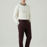 Old Money Wool & Cashmere Sweater shown in a lifestyle setting, alternate view