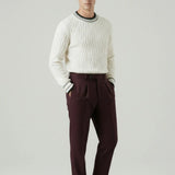 Old Money Wool & Cashmere Sweater shown in a lifestyle setting, alternate view