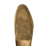 Close-up detail of Old Money Yacht Suède Loafers, fabric detail