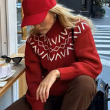 Vintage Knit Jaquard Sweater