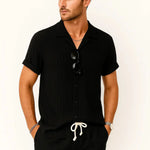 Front view of Palawan - Short-Sleeved Set, alternate angle