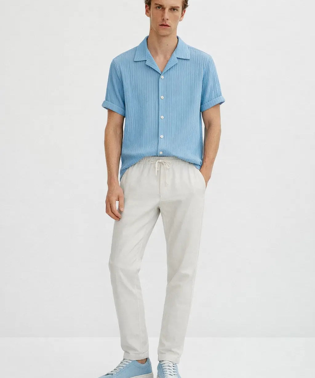 Palawan - Short-Sleeved Set shown in a lifestyle setting