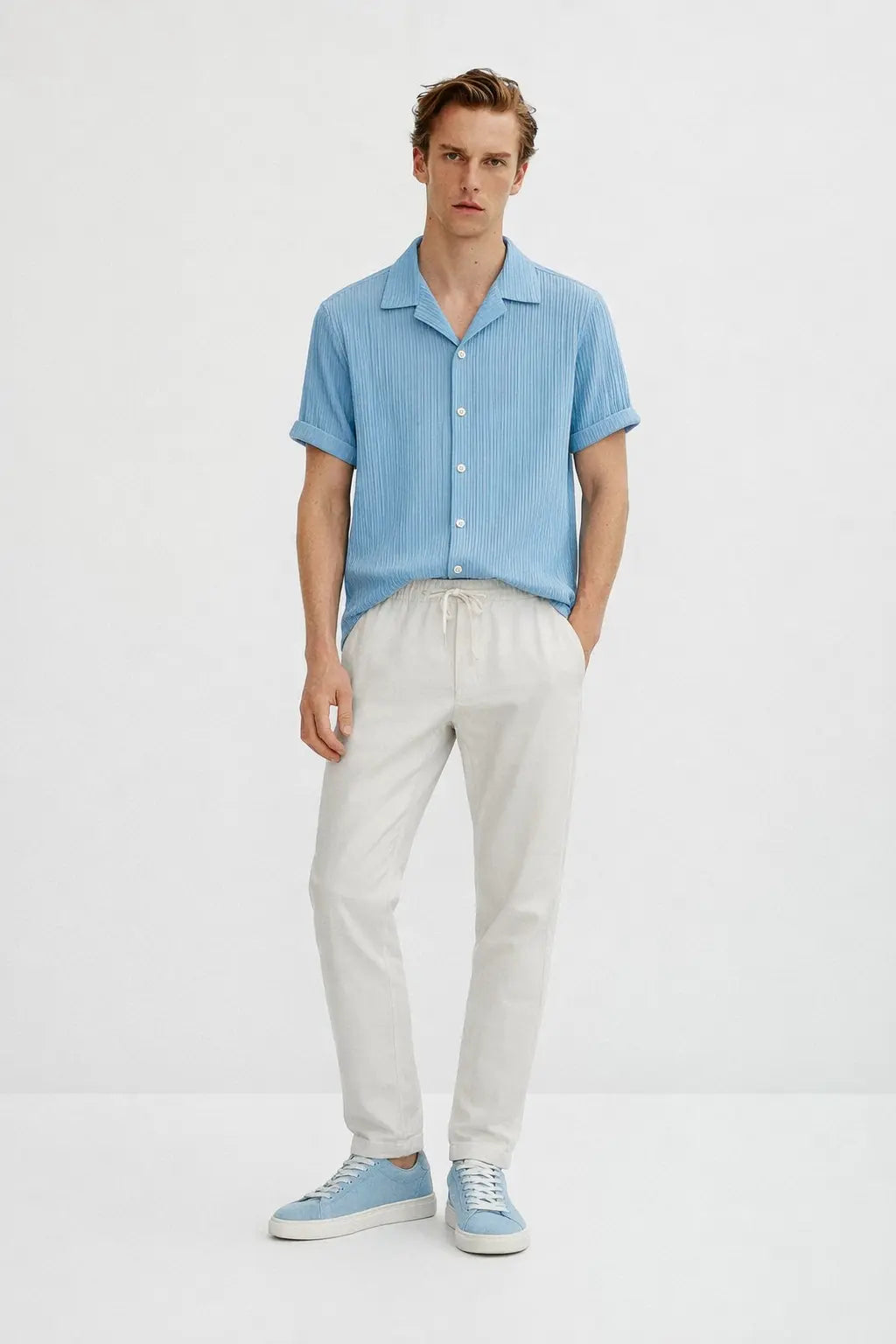 Palawan - Short-Sleeved Set shown in a lifestyle setting