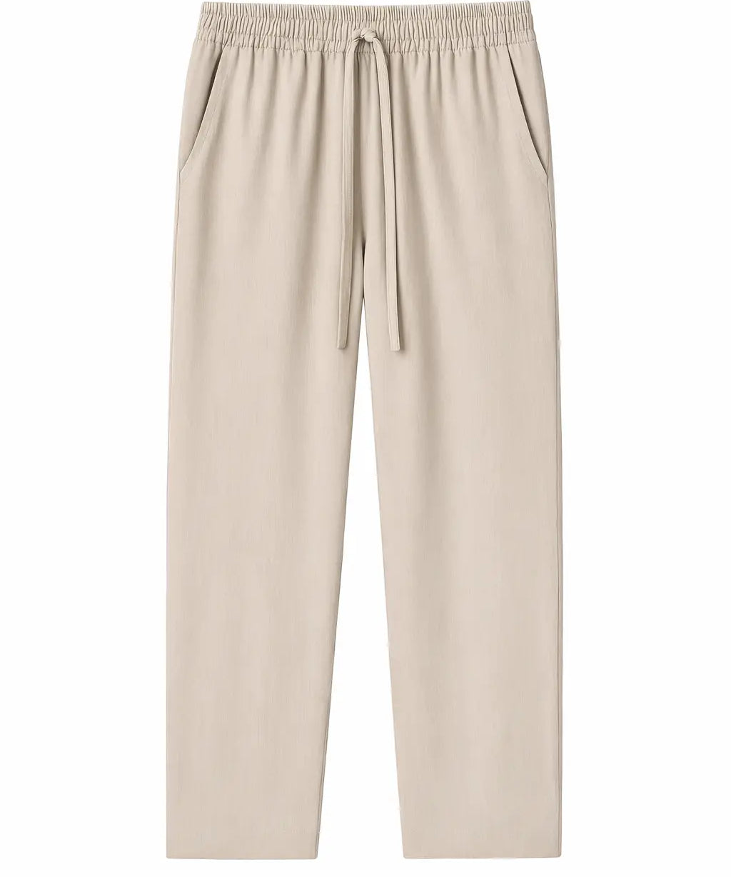 Front view of Beige Palermo Pants