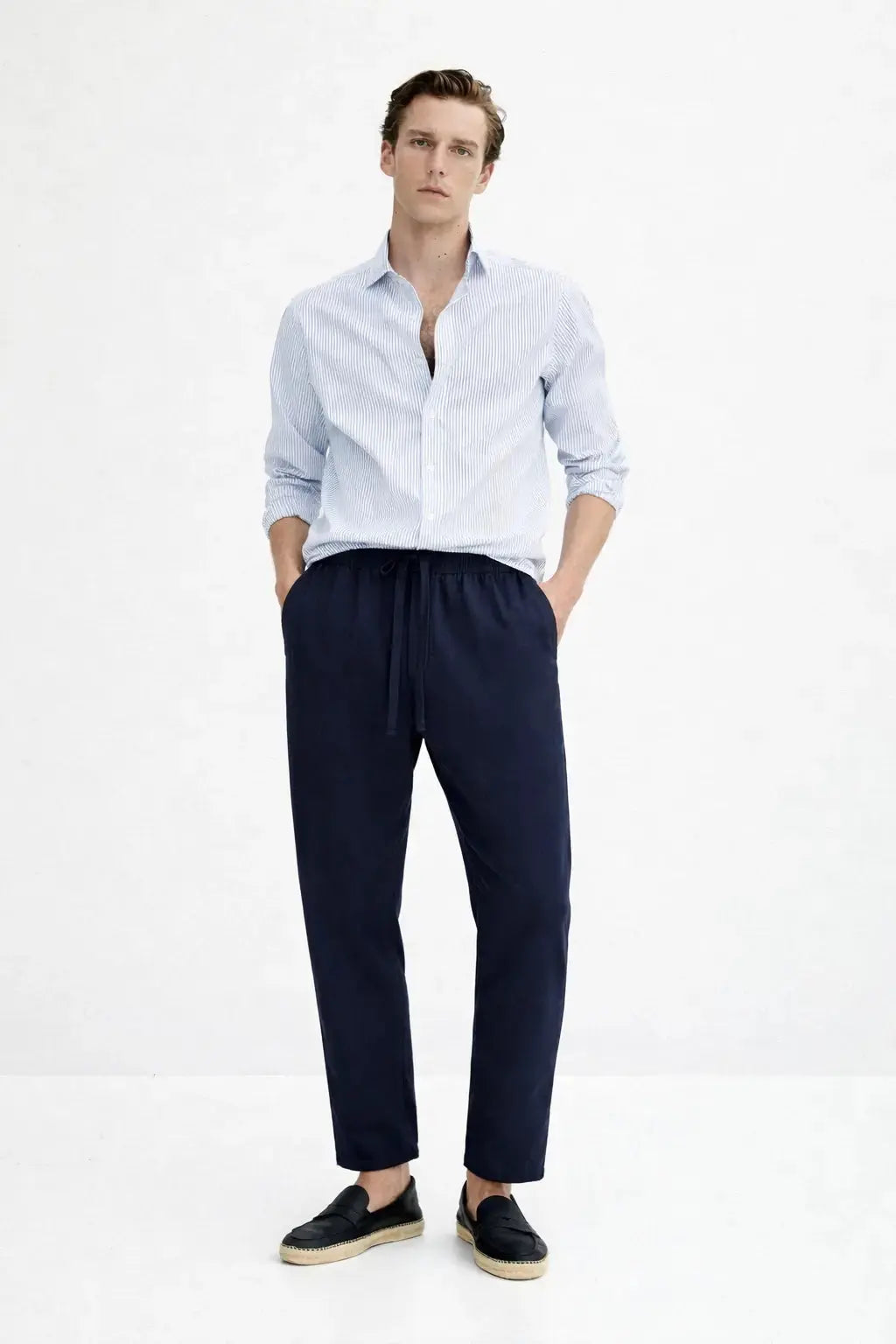 Palermo Pants shown in a lifestyle setting, alternate view