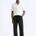 Palermo Pants shown in a lifestyle setting, full length view