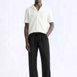 Palermo Pants shown in a lifestyle setting, full length view