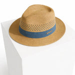 Front view of Blue Panama Hat