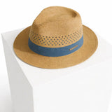 Front view of Blue Panama Hat