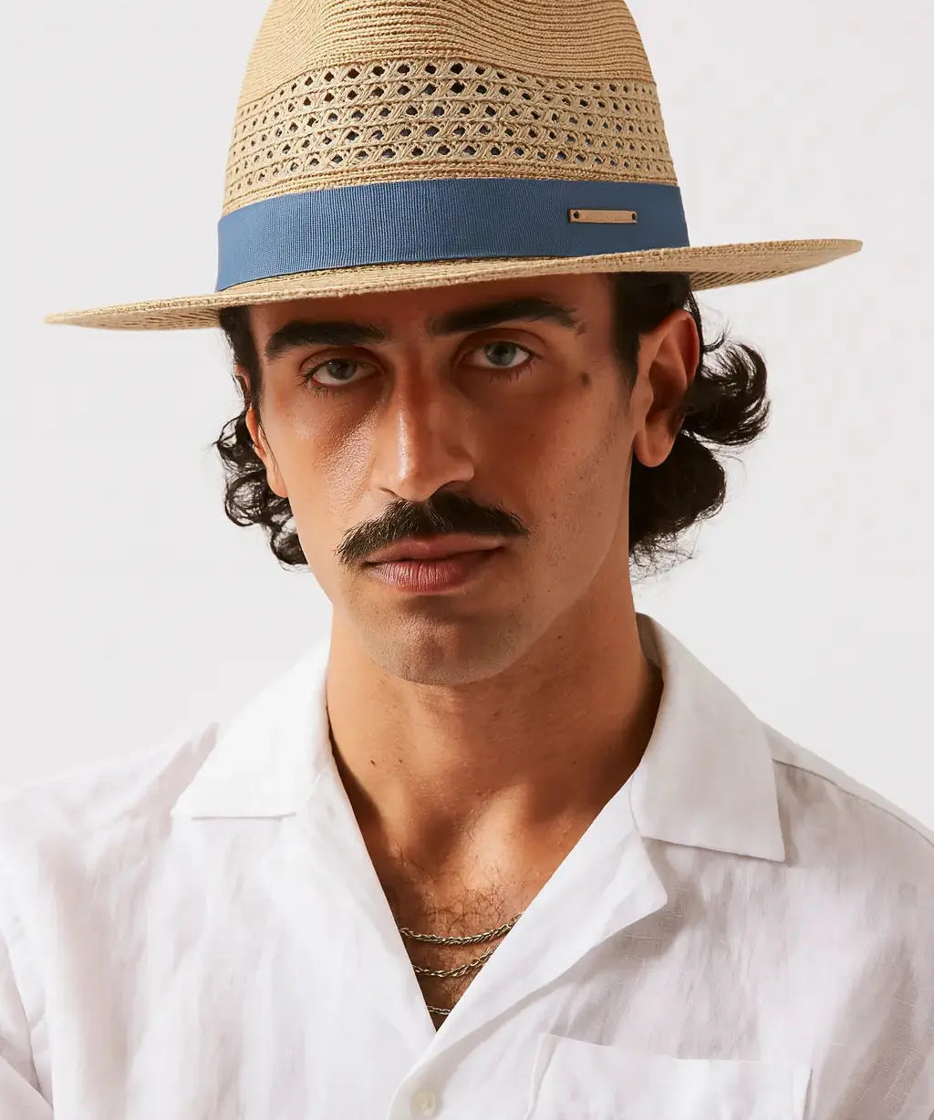 Panama Hat shown in a lifestyle setting