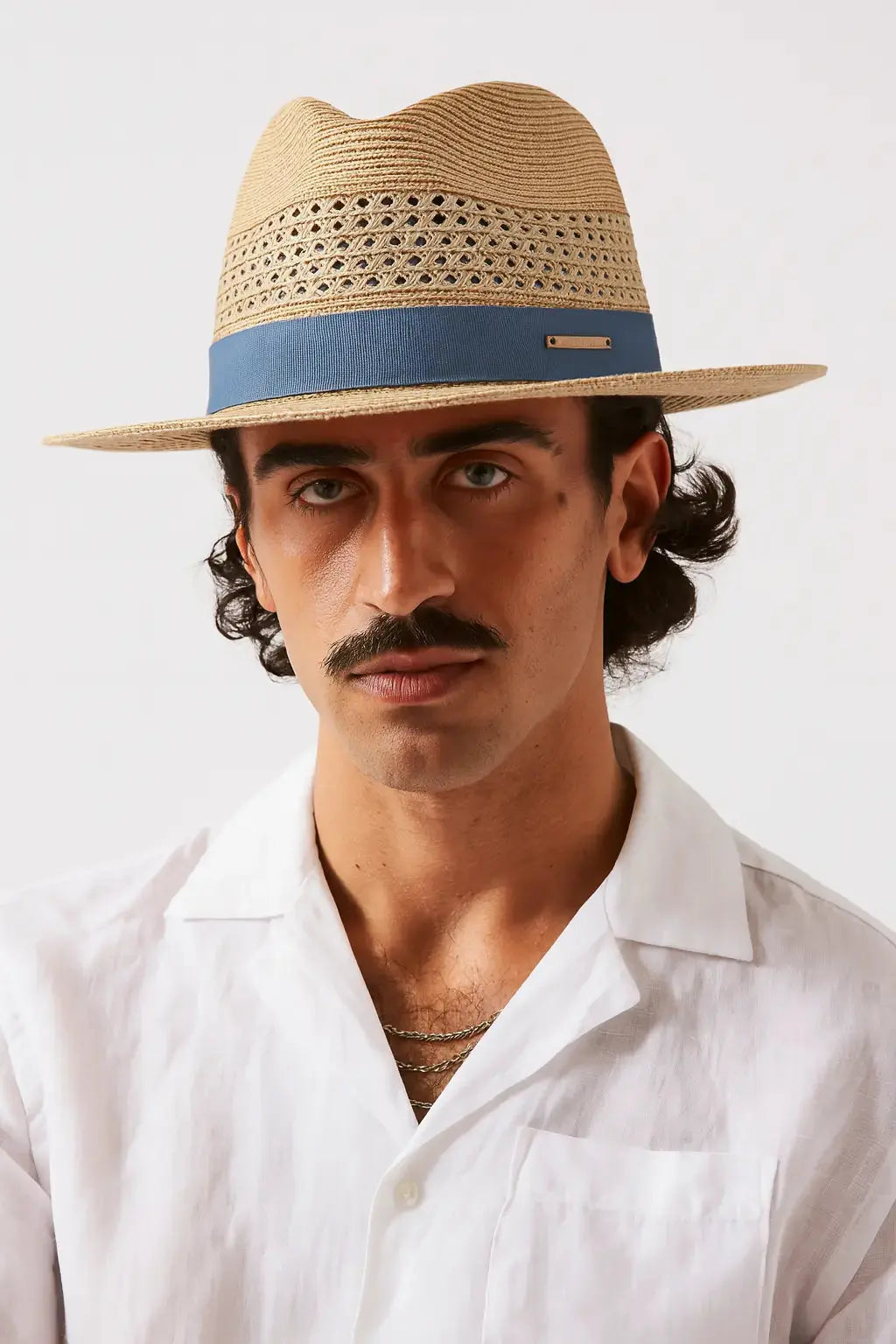 Panama Hat shown in a lifestyle setting