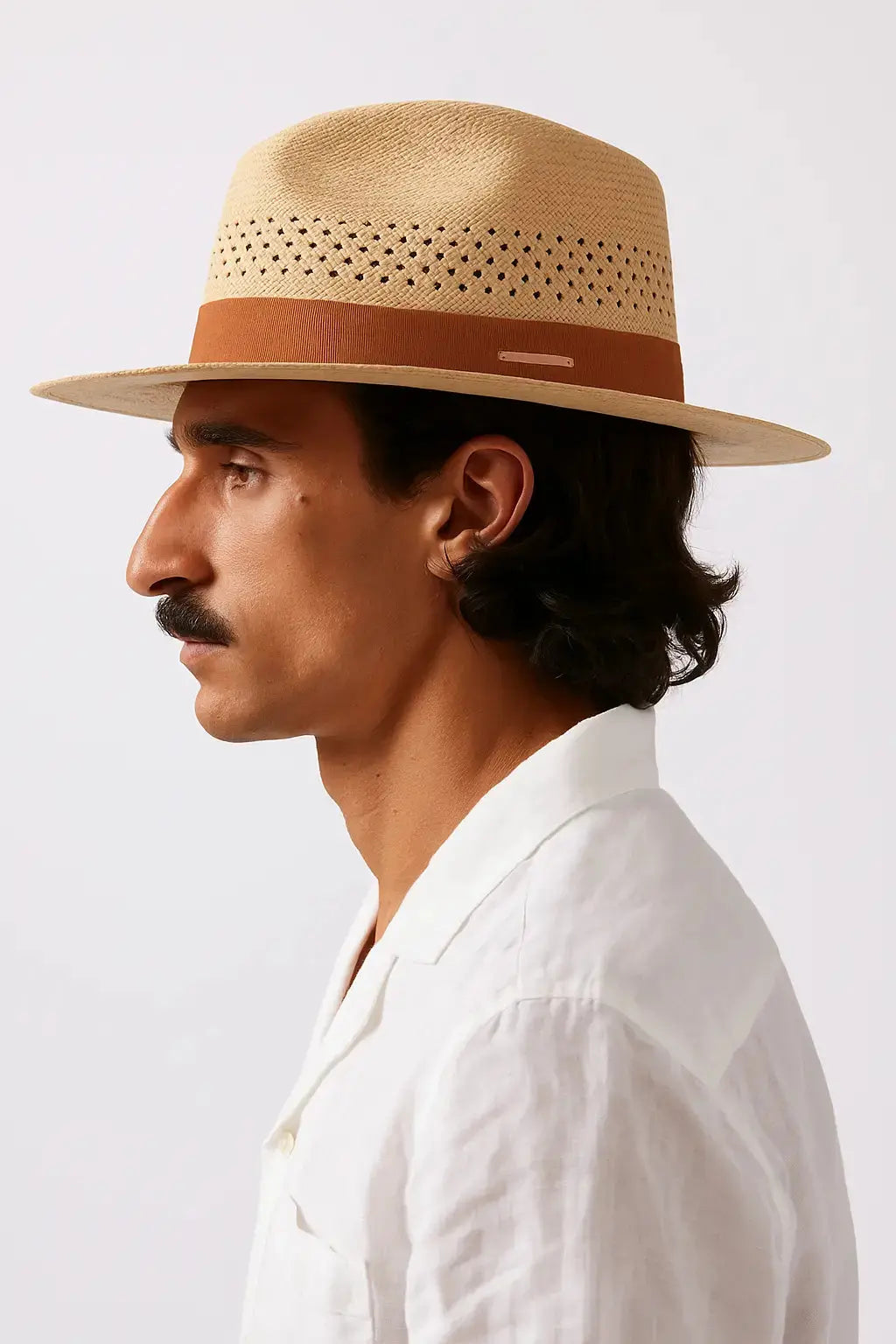 Side view of Panama Hat, alternate view