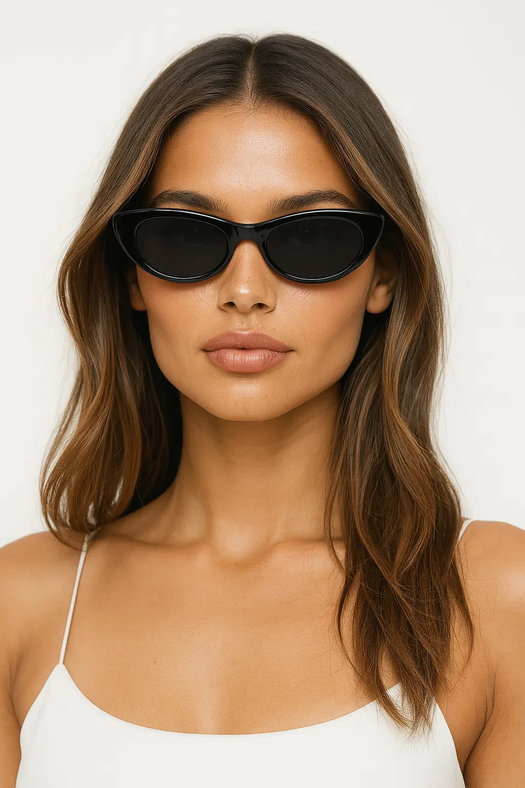 Retro Oval Sunglasses shown in a lifestyle setting, alternate view