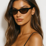 Retro Oval Sunglasses shown in a lifestyle setting