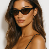 Retro Oval Sunglasses shown in a lifestyle setting