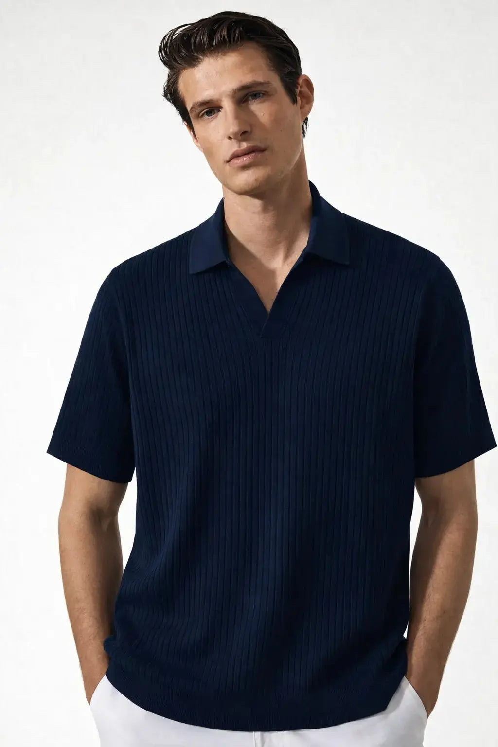 Front view of Ribb Polo, alternate view