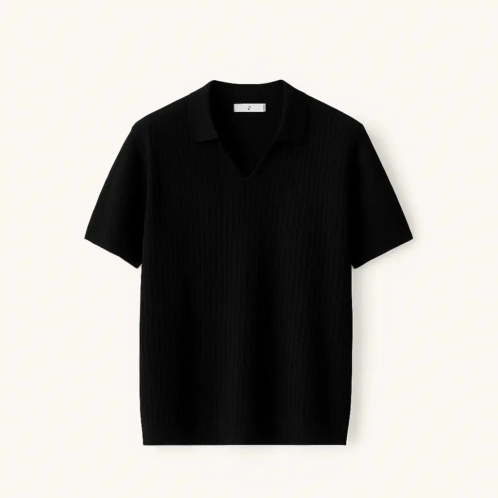 Front view of Black Ribb Polo