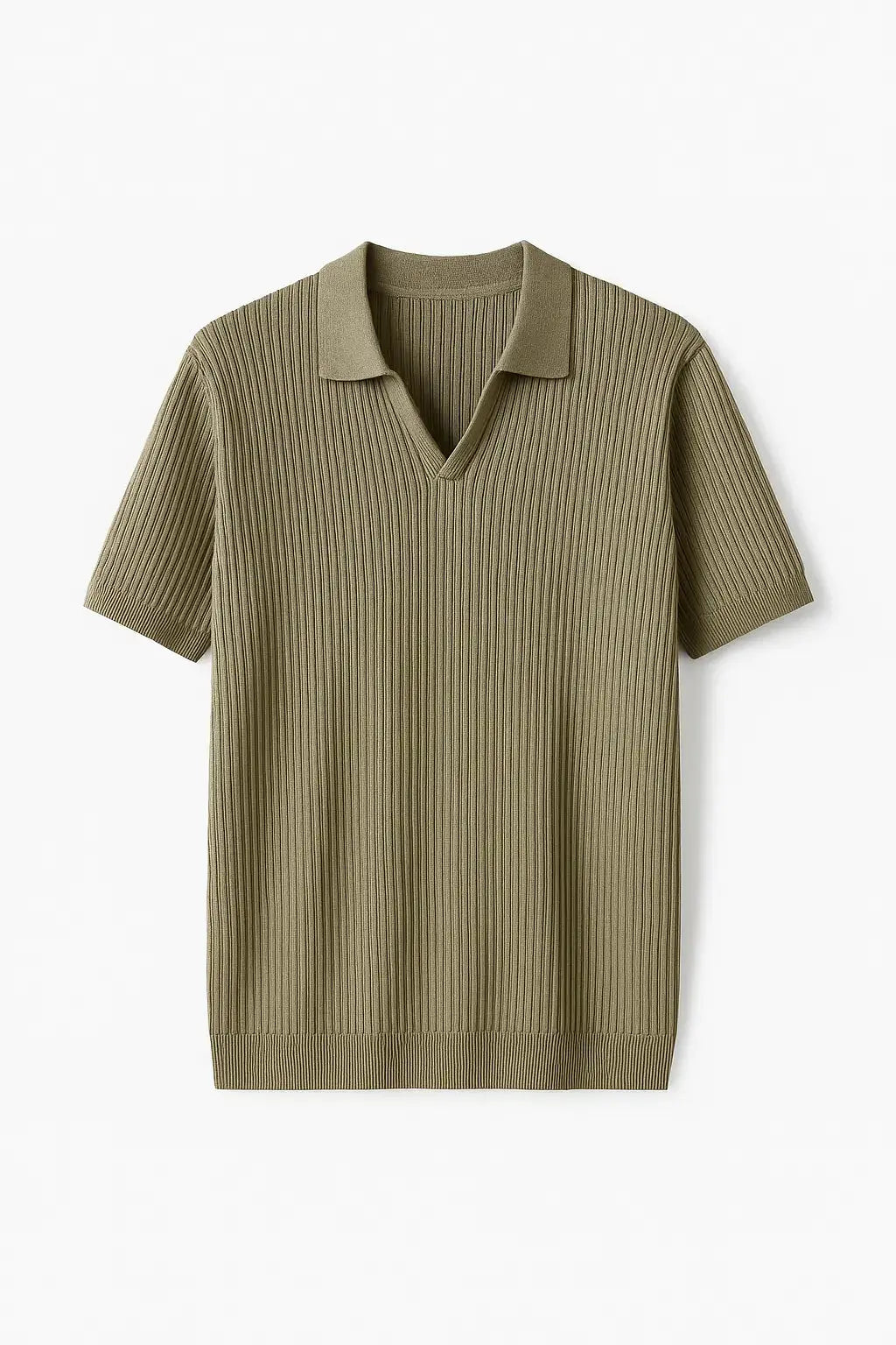 Front view of Green Ribb Polo