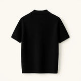 Ribb Polo shown in a lifestyle setting, back angle view