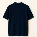 Ribb Polo shown in a lifestyle setting, full length view
