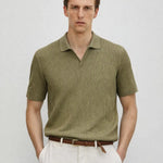 Ribb Polo shown in a lifestyle setting