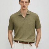 Ribb Polo shown in a lifestyle setting