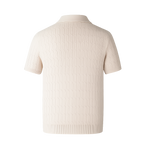 Back view of Noir Ribbed Polo