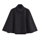 Front view of Black Roselle Cape