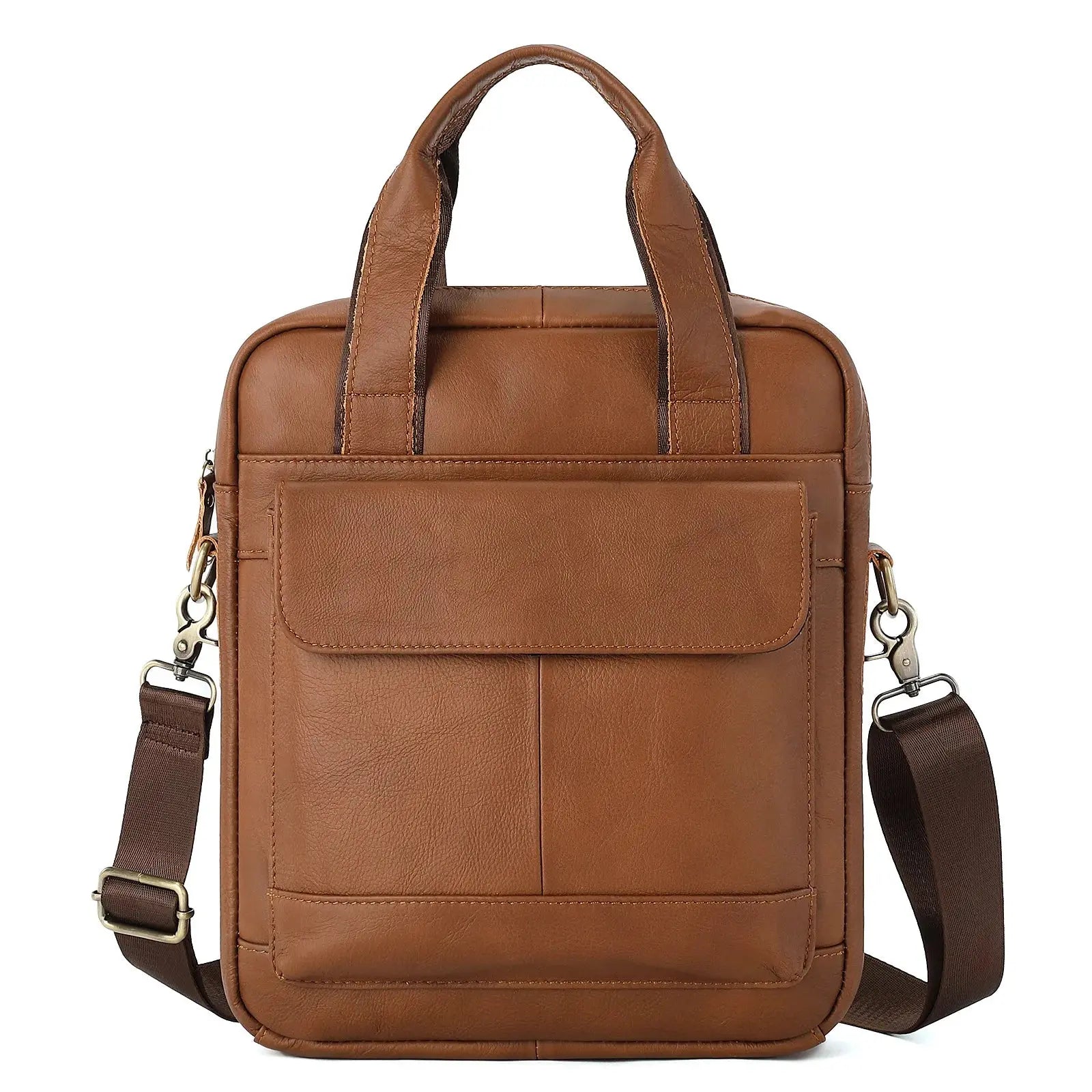 Front view of Light Brown Ryder Bag