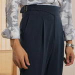 Close-up detail of San Fransisco Italian Trousers, close up detail
