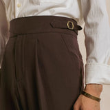 Close-up detail of San Fransisco Italian Trousers, construction detail